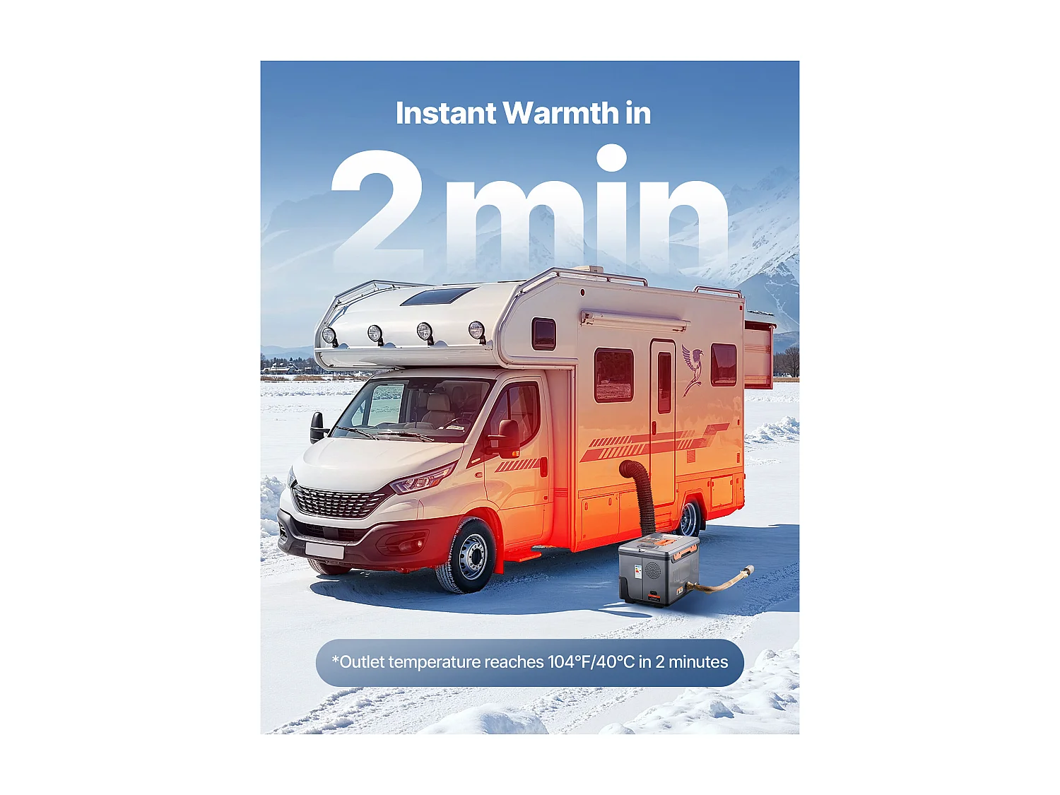 Dieselverwarmer SucceBuy 8 kW DC 12 V/24 V, Diesel Luchtverwarmer voor Stook, Draagbaar, met Bluetooth App Besturing, voor Truck