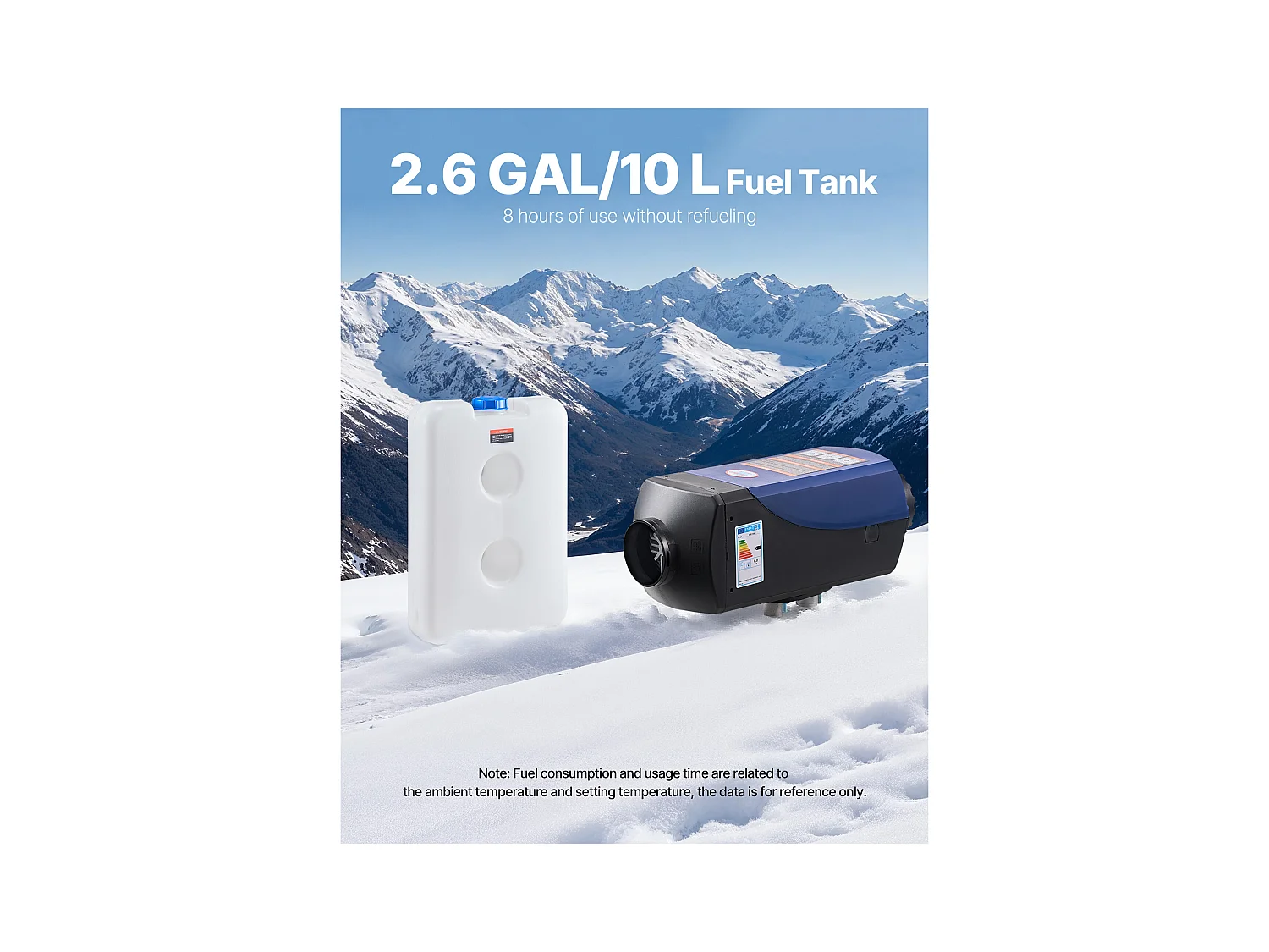 Calentador Diésel SucceBuy 8 kW DC 12 V/24 V, Calentador de Aire Diésel Portátil para Estacionamiento, con Mando a Distancia y Pantalla LCD