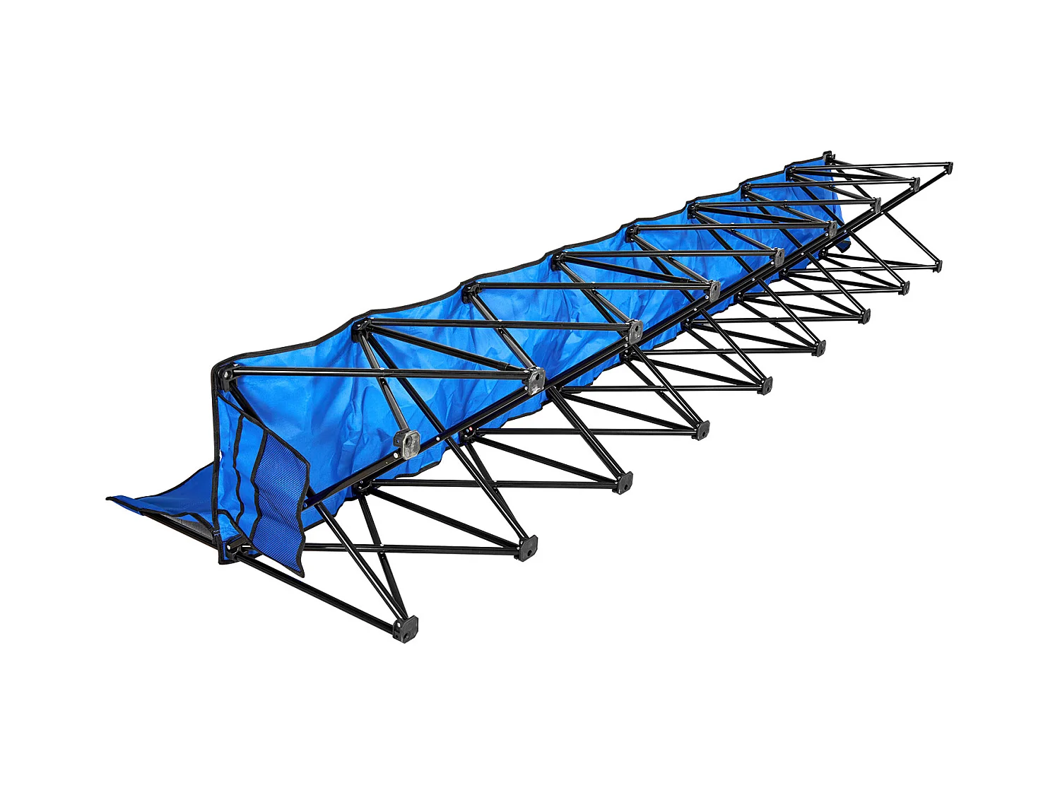 Składana Ławka SucceBuy, Przenośna, 8 Miejsc, Składana Ławka Kempingowa z Kieszeniami do Przechowywania i Torbą Transportową, do Imprez Plenerowych, Niebieska