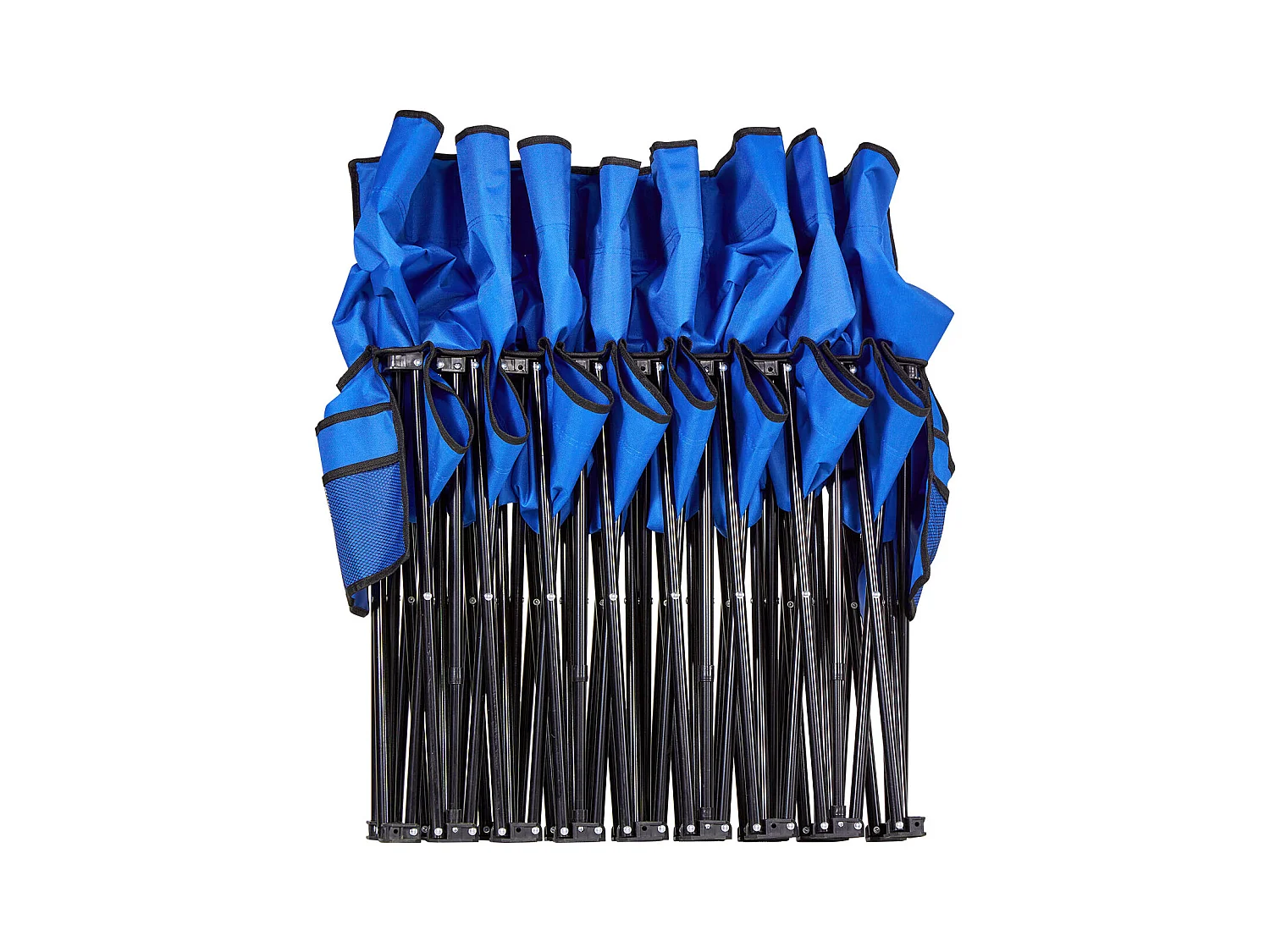 Składana Ławka SucceBuy, Przenośna, 8 Miejsc, Składana Ławka Kempingowa z Kieszeniami do Przechowywania i Torbą Transportową, do Imprez Plenerowych, Niebieska