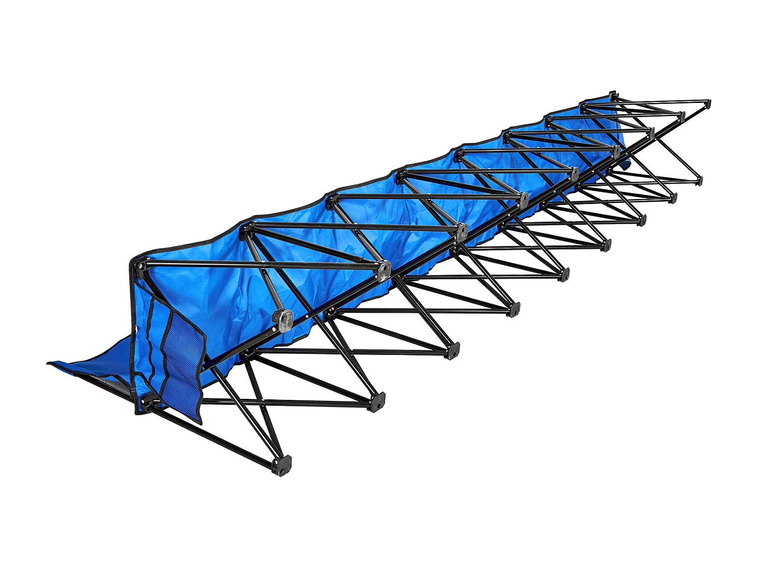 Banc Pliant SucceBuy, Portable à 8 Places, Banc de Camping Pliable avec Poches de Rangement et Sac de Transport, pour Événements en Plein Air, Bleu