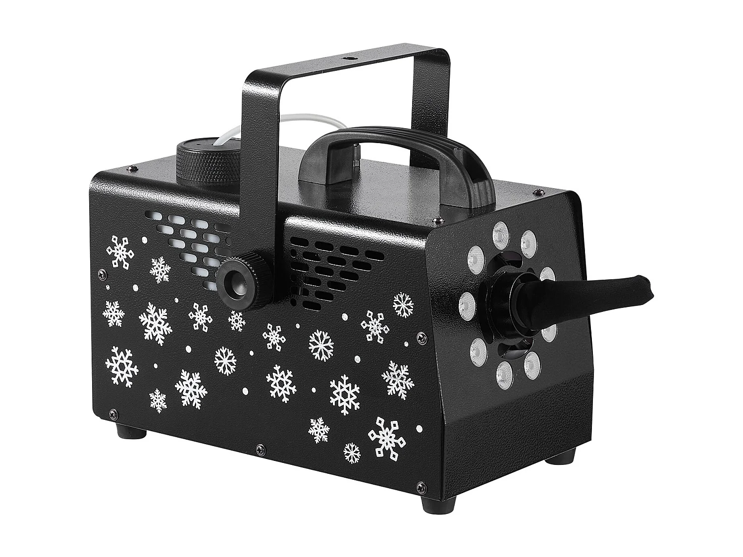 Machine à Neige SucceBuy 900 W, Machine à Flocons de Neige Artificielle Portative Suspendue, avec Lumière Ambiante, Télécommande sans Fil, Réservoir 1 L