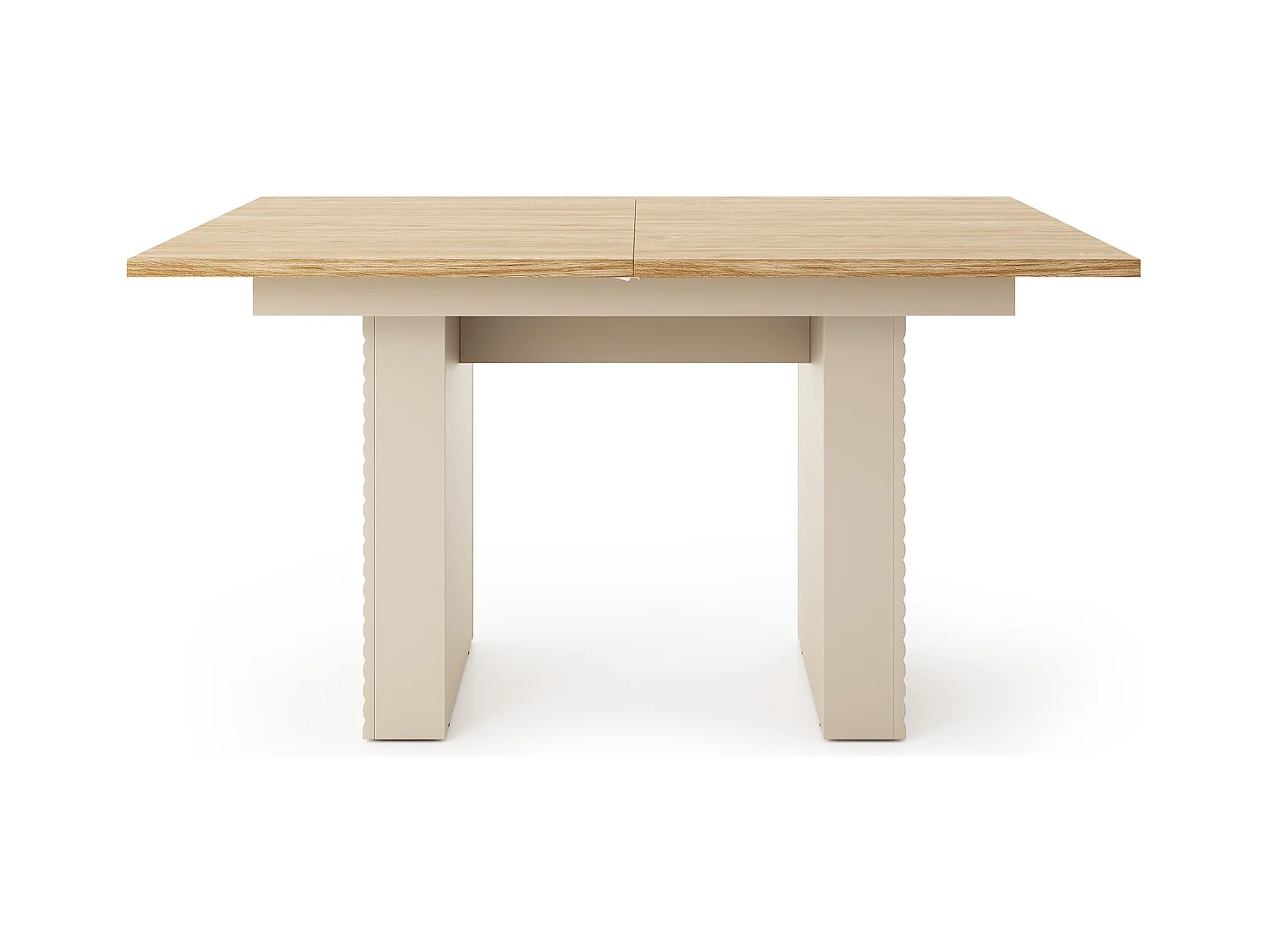 MINIO go for it, Table de salle à manger LITA 6, à rallonges, chêne huilé/cachemire