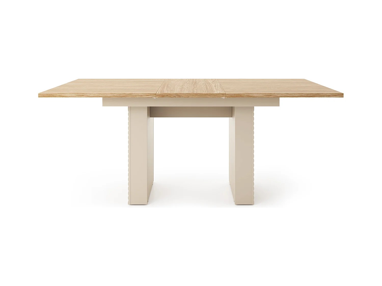 MINIO go for it, Table de salle à manger LITA 6, à rallonges, chêne huilé/cachemire