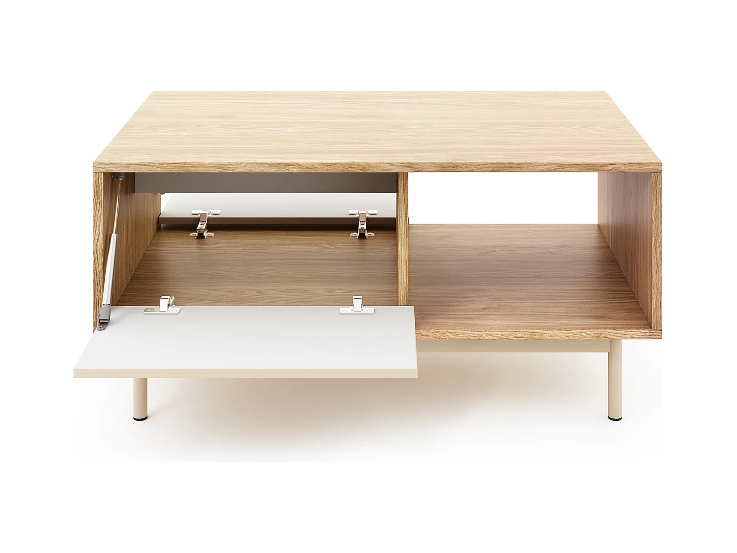 MINIO go for it, Table basse LITA 5, chêne huilé/cachemire