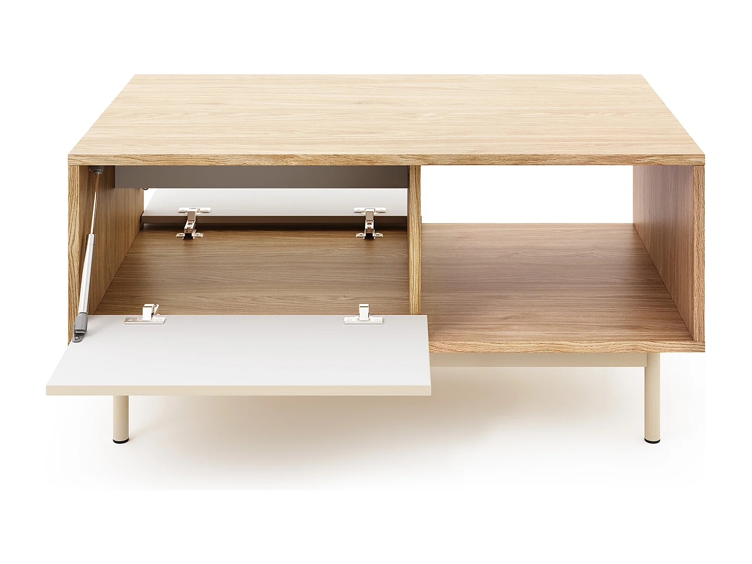 MINIO go for it, Table basse LITA 5, chêne huilé/cachemire