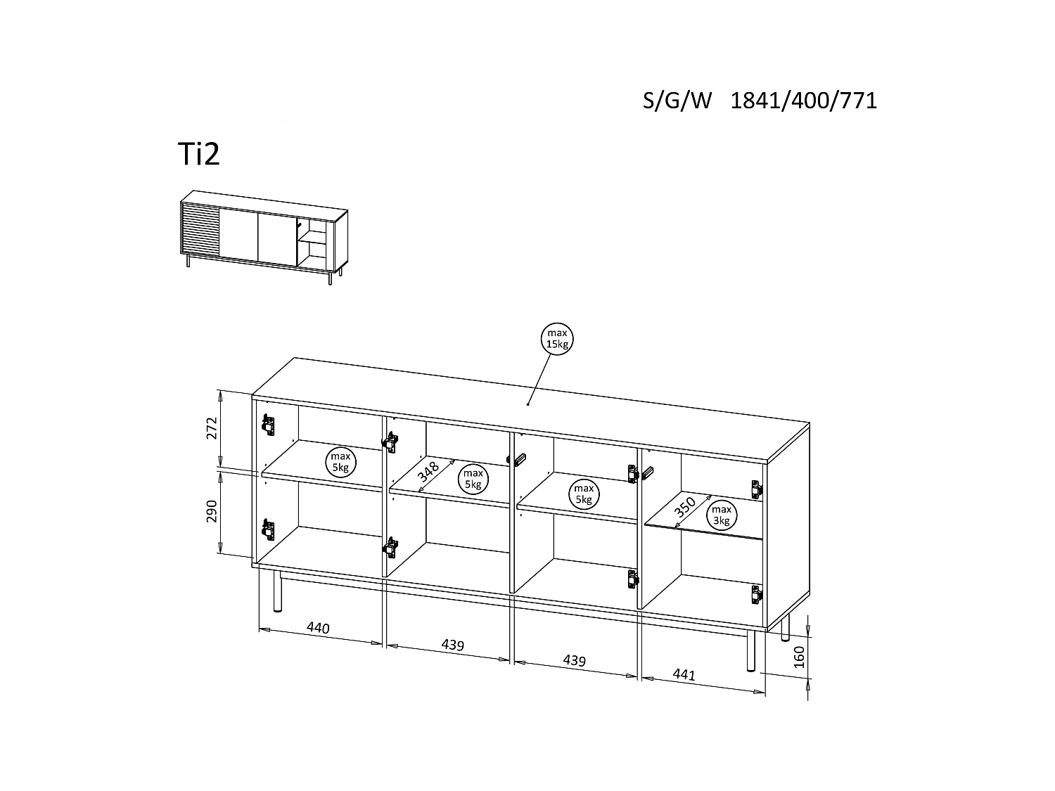 MINIO go for it, commode LITA 2 avec vitrage, éclairage LED, chêne huilé/cachemire