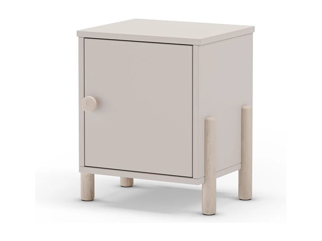 Mesita de noche Misty Dawn Beige - Oak Soft