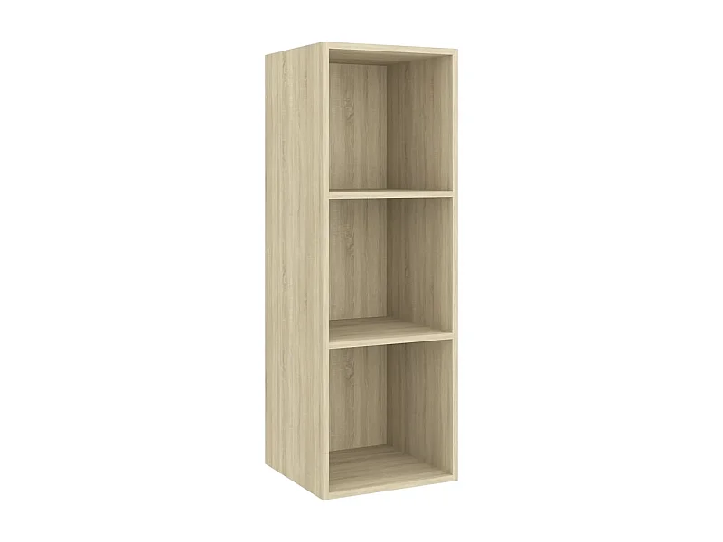 Aymee  Tv-wandmeubel 37x37x107 cm bewerkt hout sonoma eikenkleurig