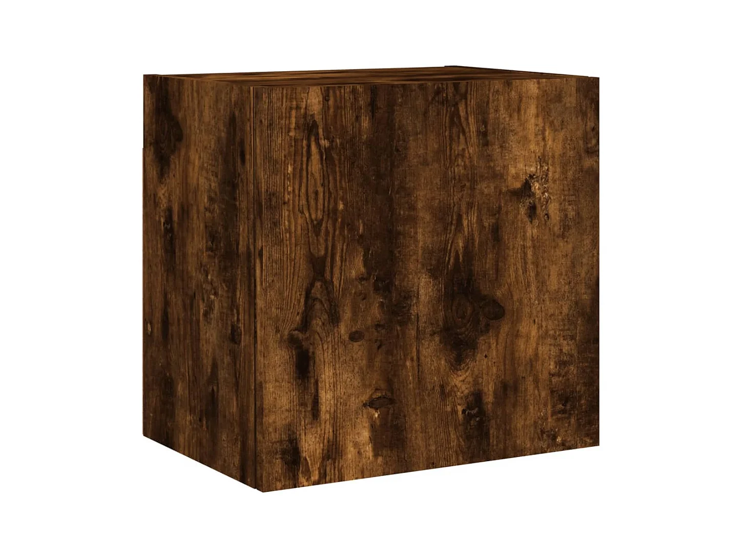 Chaffee  Meuble TV mural chêne fumé 40,5x30x40 cm bois d'ingénierie