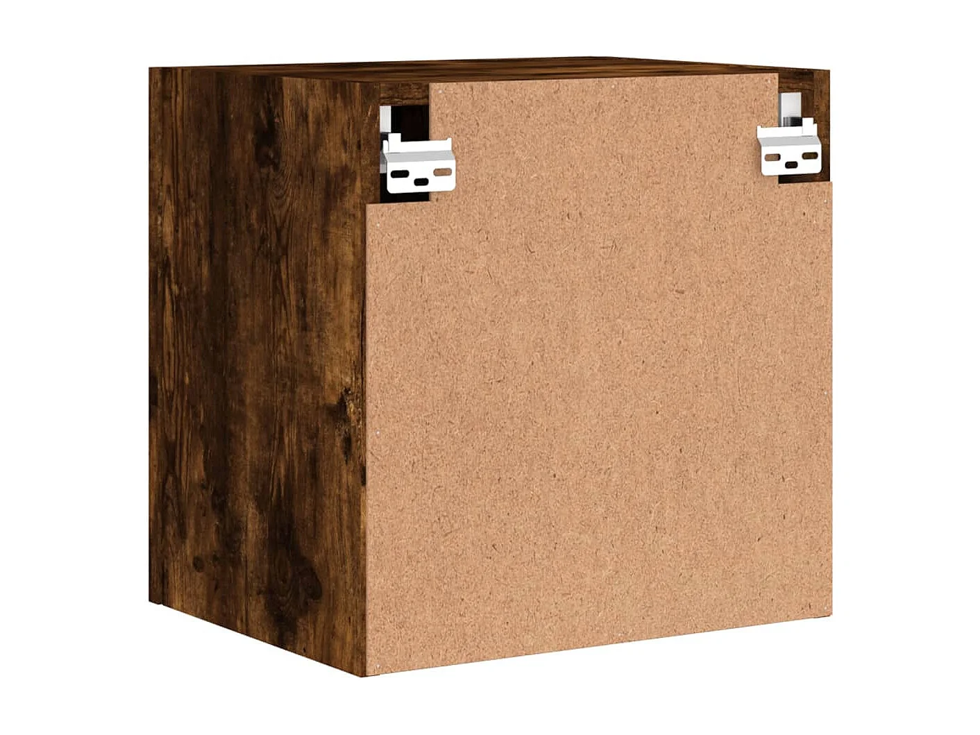 Chaffee  Meuble TV mural chêne fumé 40,5x30x40 cm bois d'ingénierie