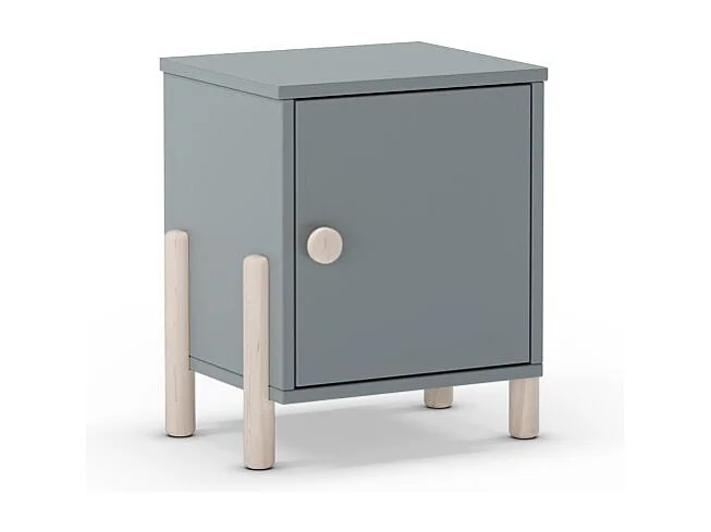 Mesita de noche Misty Dawn Verde Salvia - Oak Soft