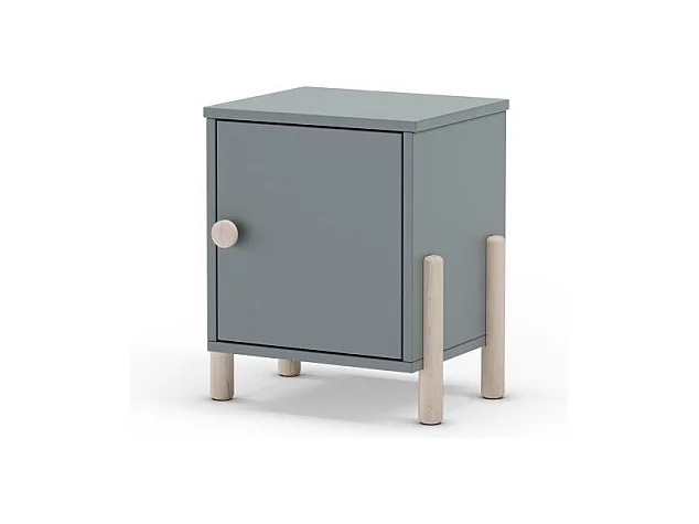 Mesita de noche Misty Dawn Verde Salvia - Oak Soft