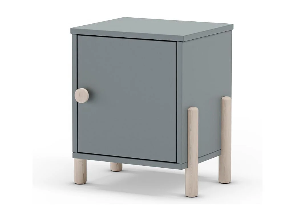 Mesita de noche Misty Dawn Verde Salvia - Oak Soft