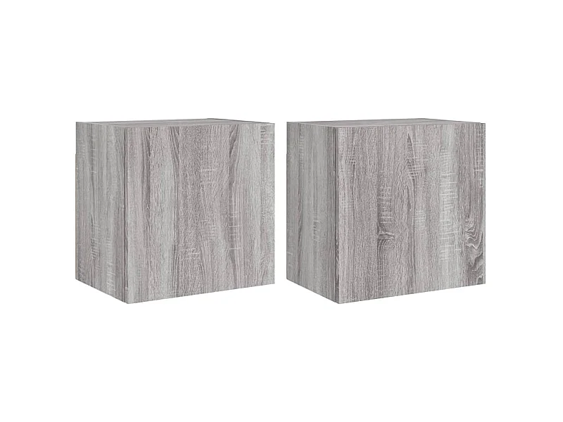 Chaffee  Tv-wandmeubels 2 st 40,5x30x40 cm hout grijs sonoma