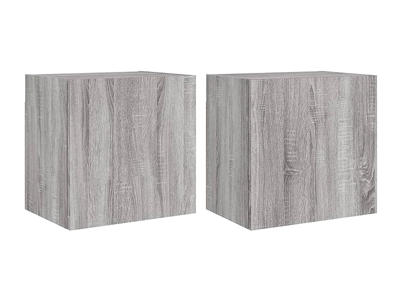 Chaffee  Tv-wandmeubels 2 st 40,5x30x40 cm hout grijs sonoma