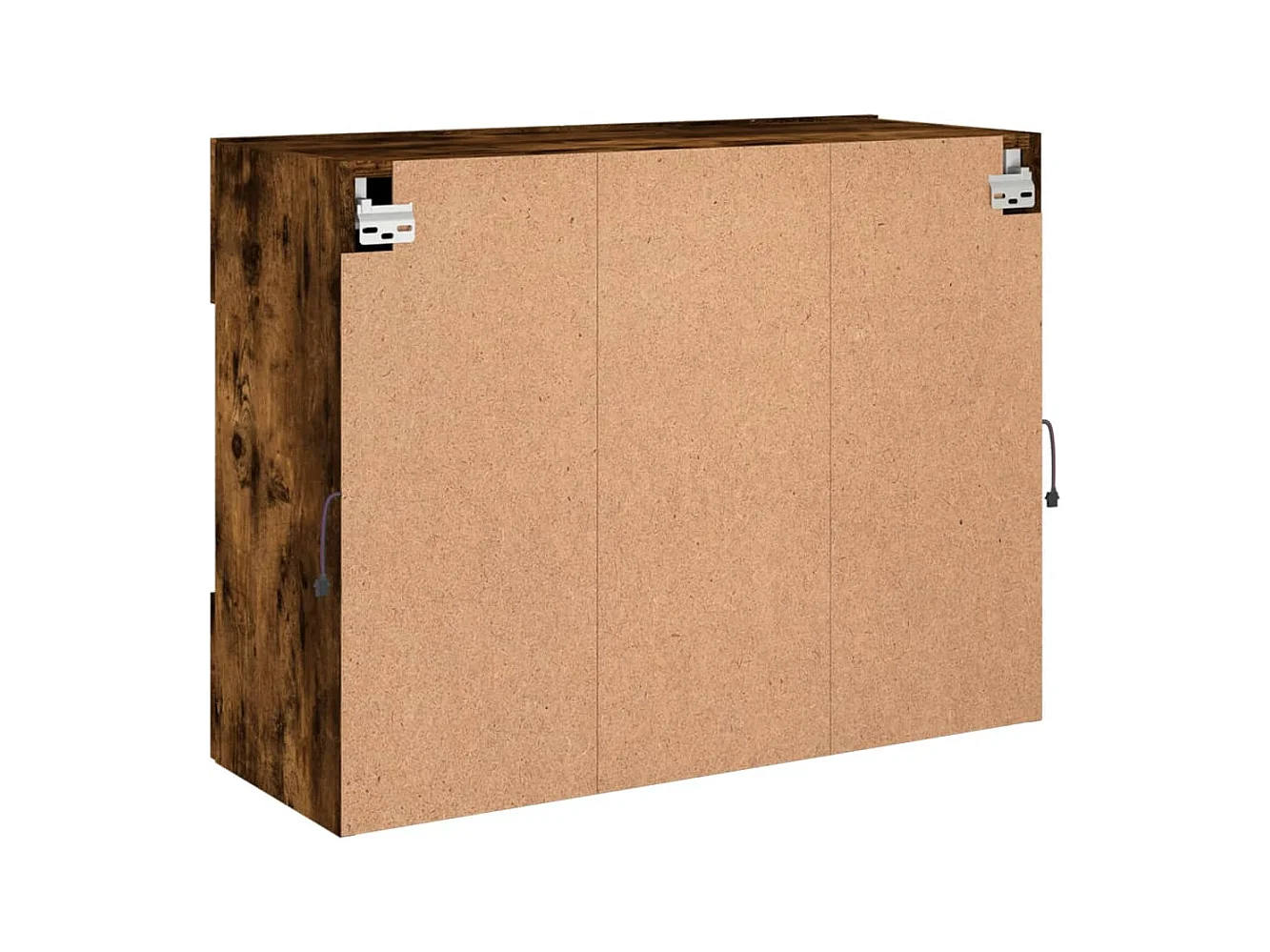 DuBois  Mueble TV de pared con luces LED roble ahumado 78,5x30x60,5 cm