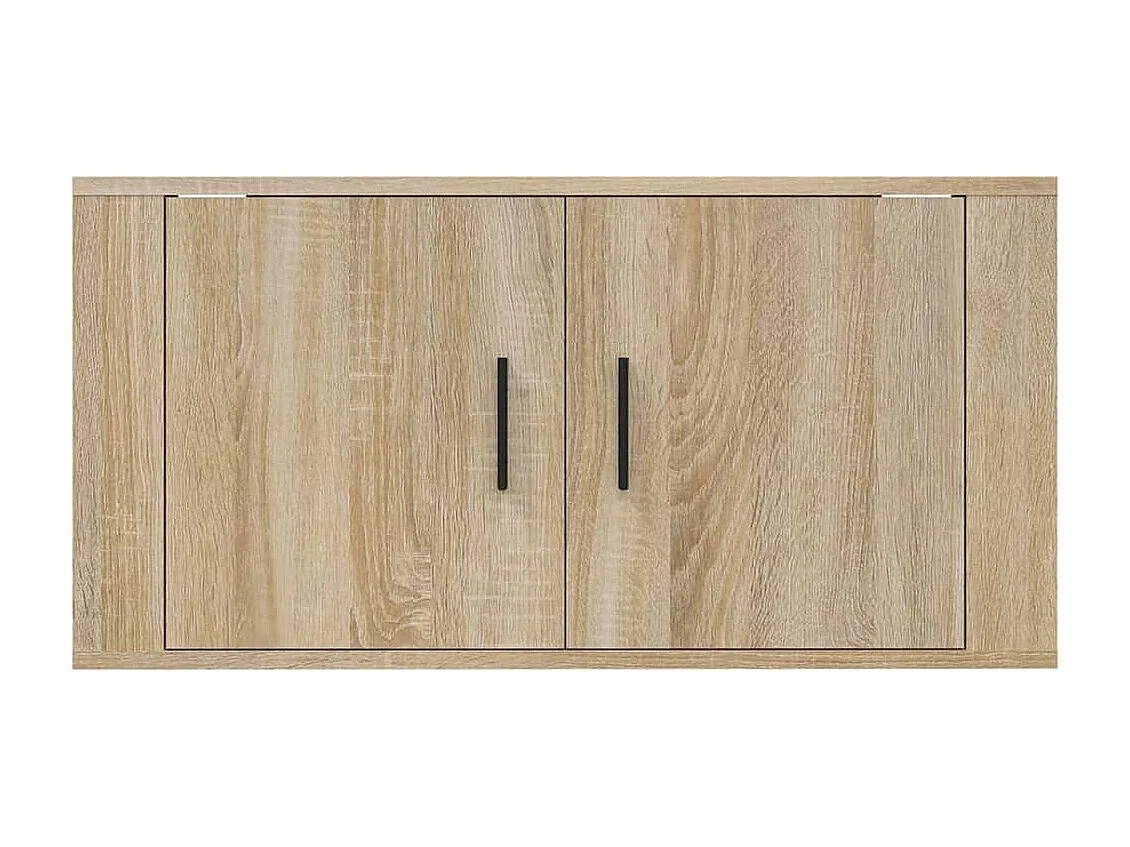 Murk  Meuble TV mural Chêne Sonoma 80x34,5x40 cm