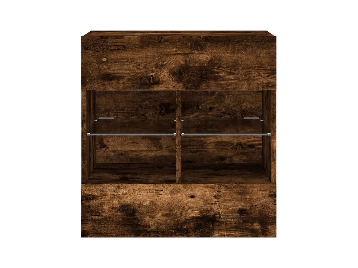 DuBois  Meuble TV mural avec lumières LED chêne fumé 58,5x30x60,5 cm