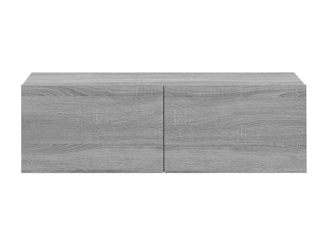 Lorien  Meubles TV muraux 2pcs sonoma gris 100x30x30 cm bois ingénierie