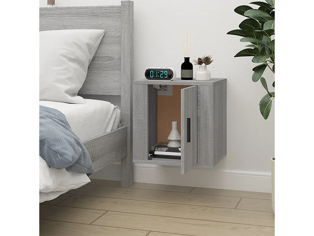 Murk  Tv-wandmeubel 40x34,5x40 cm grijs sonoma eikenkleurig