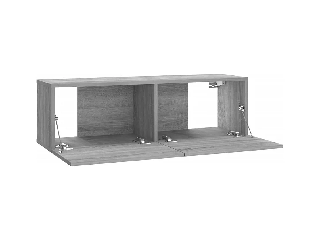 Mitchel  Armoire murale TV Sonoma gris 100x30x30 cm Bois d'ingénierie