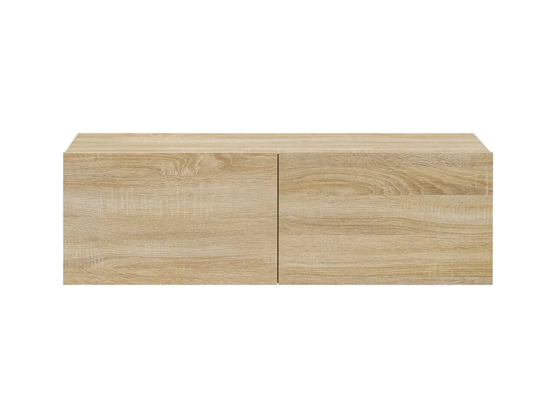 Lorien  Tv-wandmeubels 2 st 100x30x30 cm hout sonoma eikenkleurig
