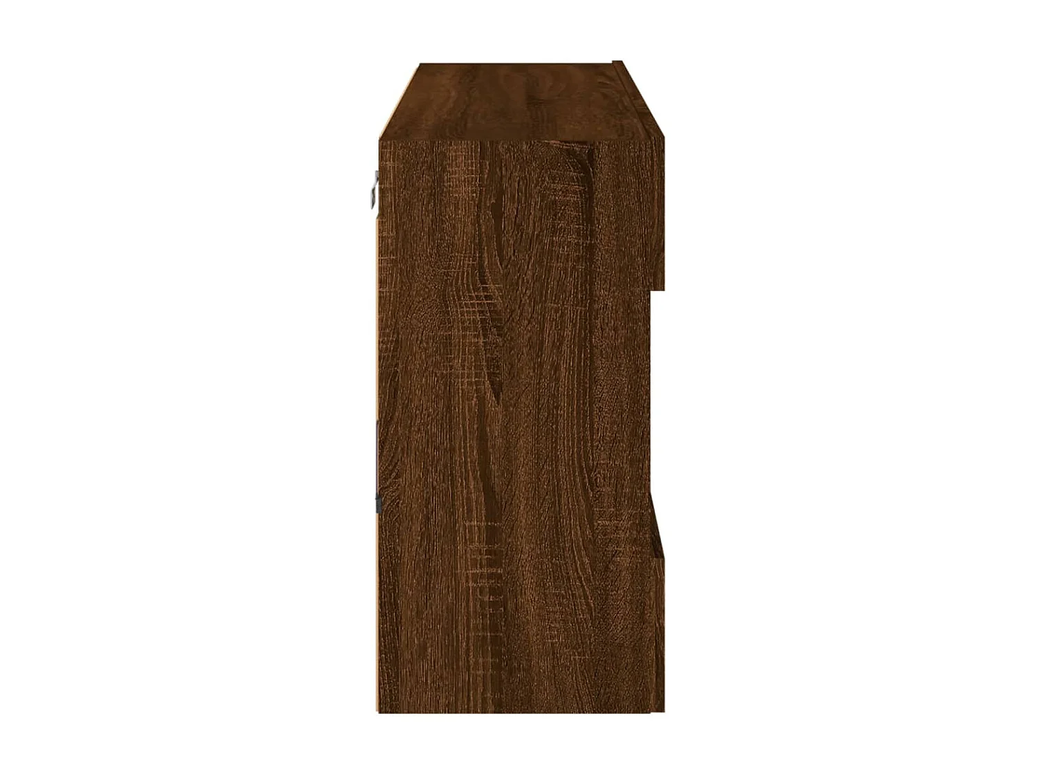 DuBois  Meuble TV mural avec lumières LED chêne marron 98,5x30x60,5 cm