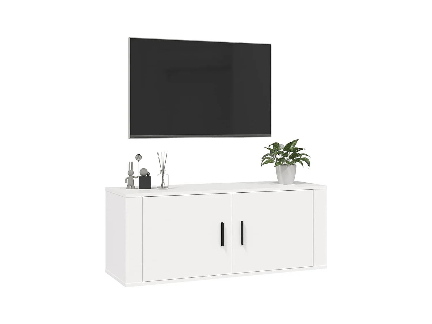 Murk  Tv-wandmeubel 100x34,5x40 cm wit