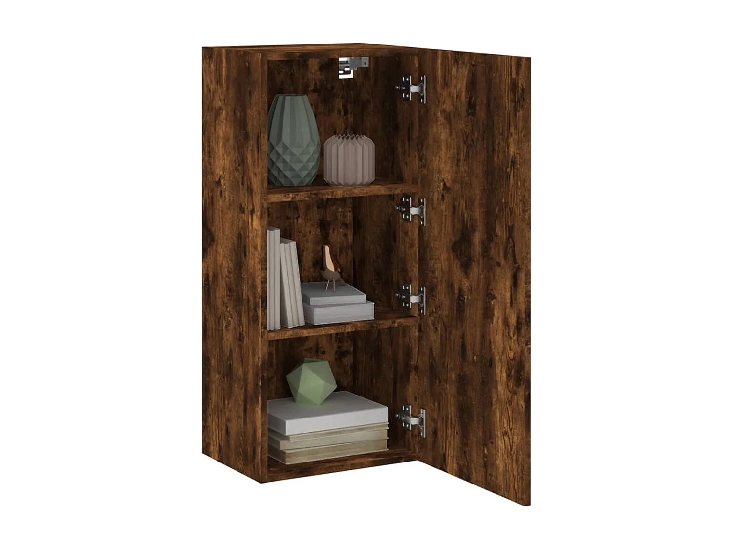 Chaffee  Tv-wandmeubel 40,5x30x90 cm bewerkt hout gerookt eikenkleurig