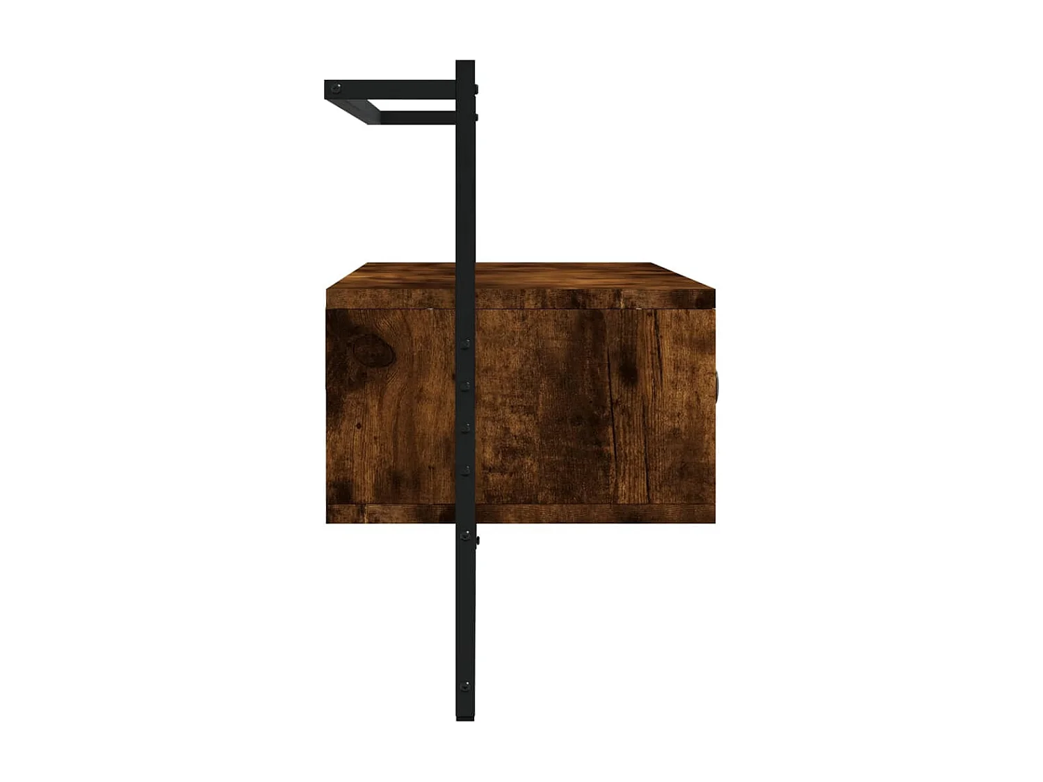 Randers  Meuble TV mural chêne fumé 100,5x30x51 cm bois d'ingénierie