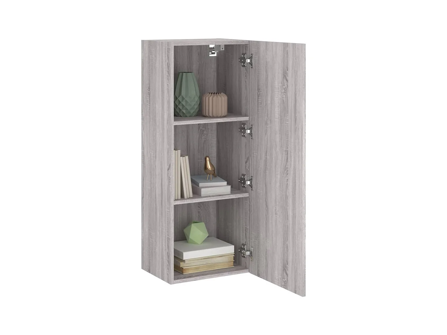 Chaffee  Meuble TV mural sonoma gris 40,5x30x102 cm bois d'ingénierie
