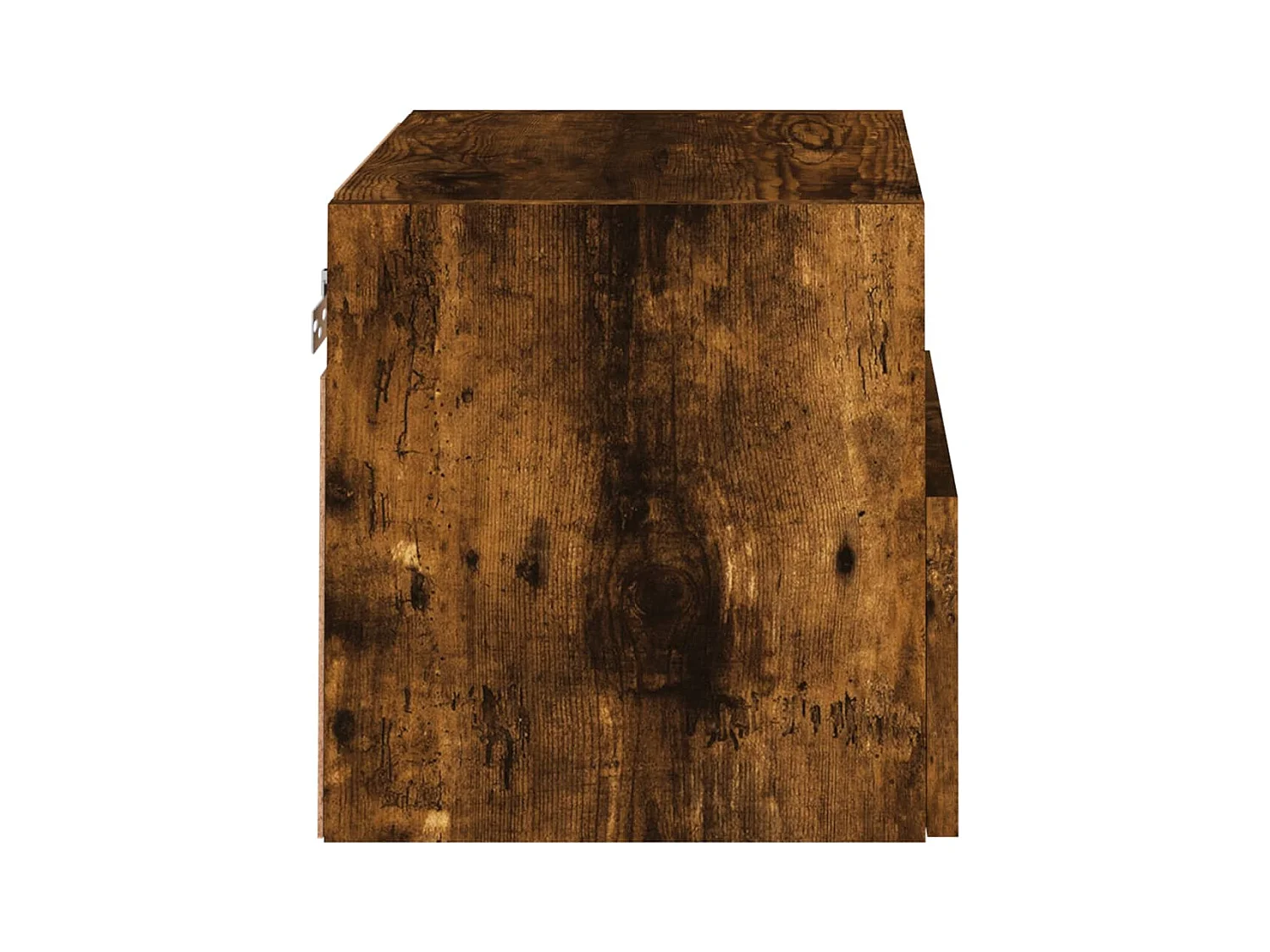 Sil  Meuble TV mural chêne fumé 40x30x30 cm bois d'ingénierie