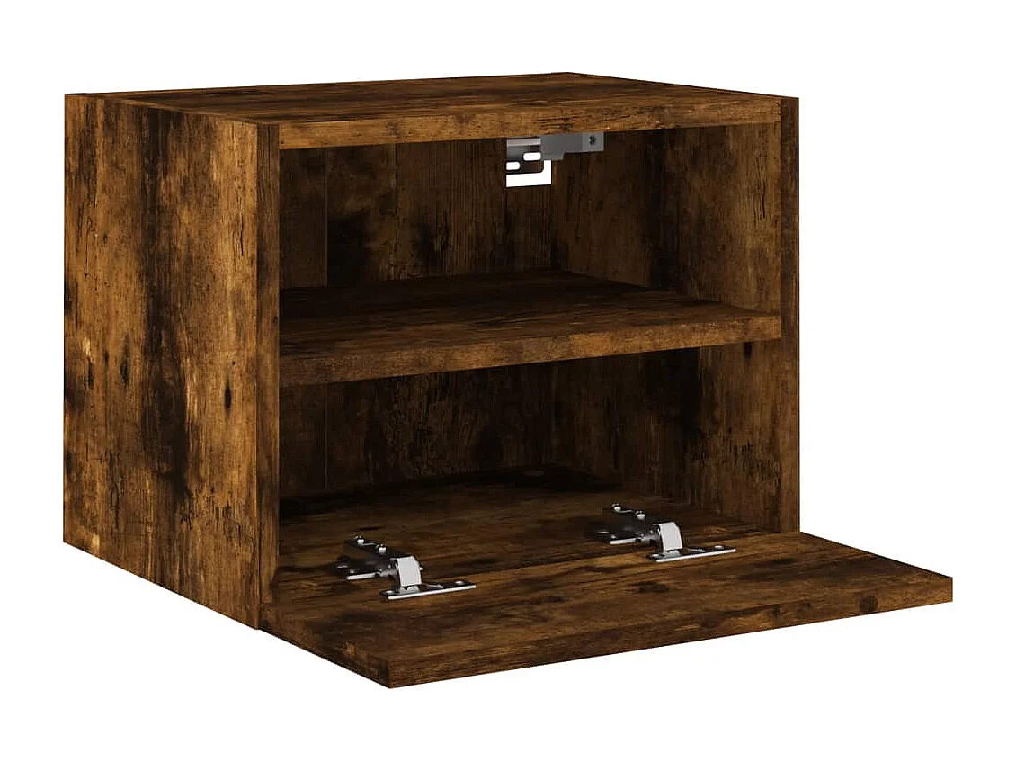 Sil  Tv-wandmeubel 40x30x30 cm bewerkt hout gerookt eikenkleurig