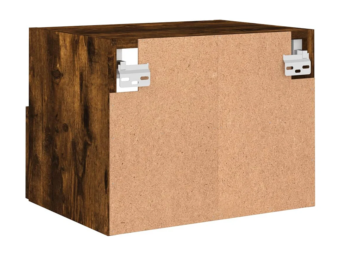 Sil  Tv-wandmeubel 40x30x30 cm bewerkt hout gerookt eikenkleurig