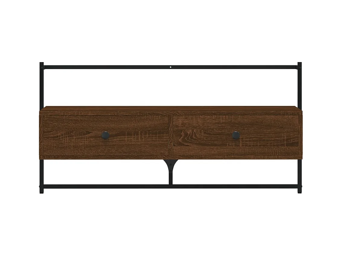 Randers  Tv-meubel wandgemonteerd 100,5x30x51 cm hout bruin eikenkleur