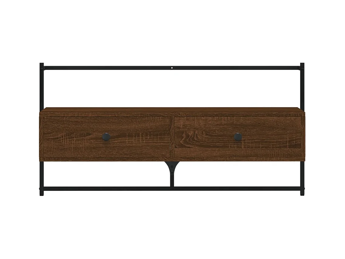 Randers  Tv-meubel wandgemonteerd 100,5x30x51 cm hout bruin eikenkleur