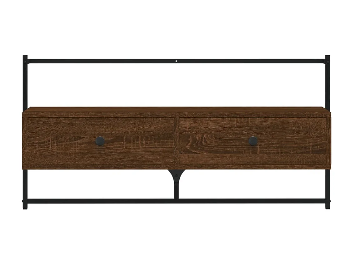 Randers  Tv-meubel wandgemonteerd 100,5x30x51 cm hout bruin eikenkleur
