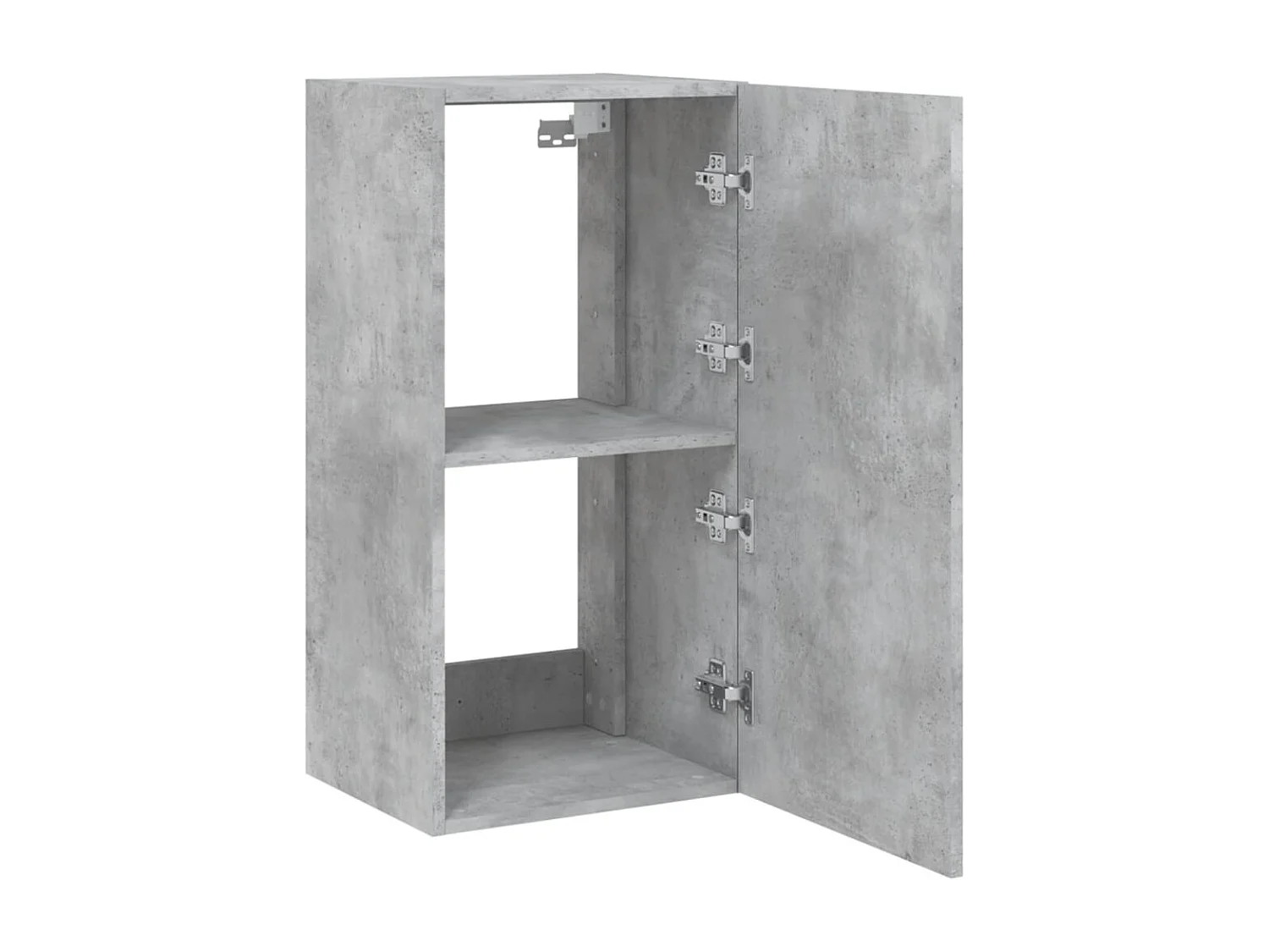 Gerben  Tv-wandmeubel met LED-verlichting 40,5x35x80 cm betongrijs