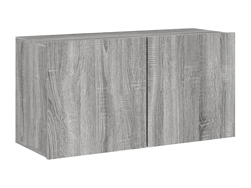 American Canyon  Meuble TV mural sonoma gris 80x30x41 cm