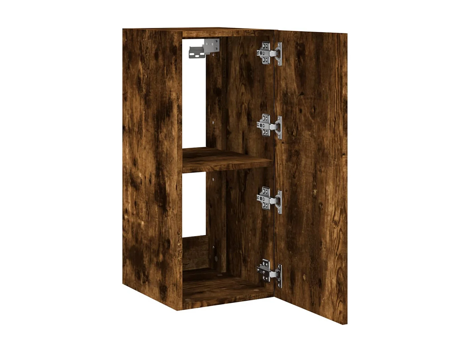 Gerben  Tv-wandmeubel met LED-verlichting 30,5x35x70 cm gerookt eiken