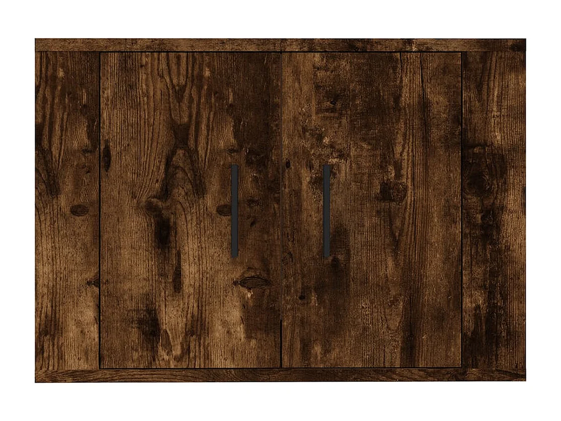 Murk  Meuble TV mural Chêne fumé 57x34,5x40 cm