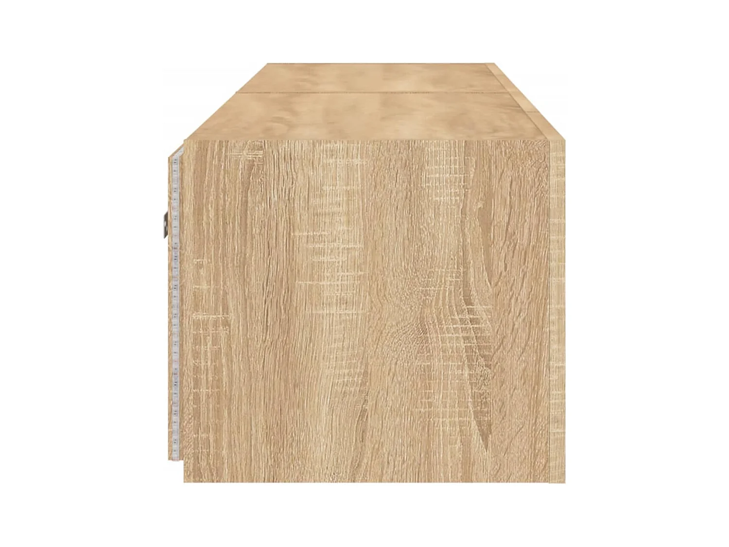 Gerben  Muebles de TV de pared luces LED 2 uds roble Sonoma 80x35x31 cm