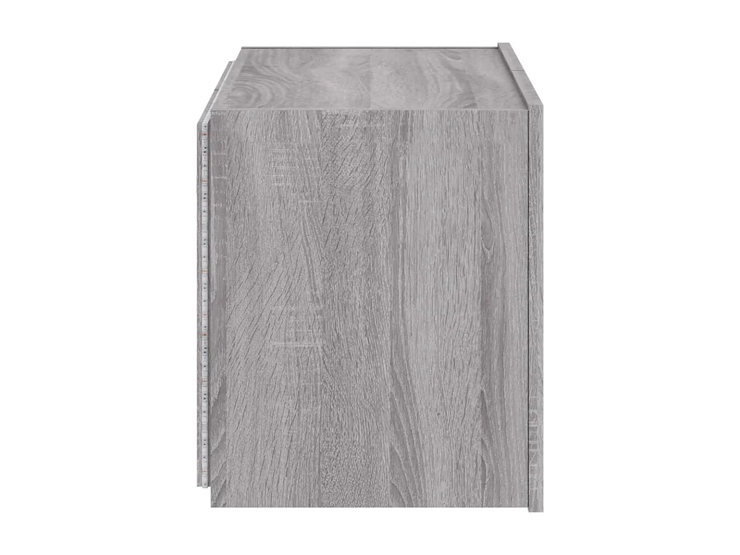 Gerben  Tv-wandmeubel met LED-verlichting 60x35x41 cm grijs sonoma