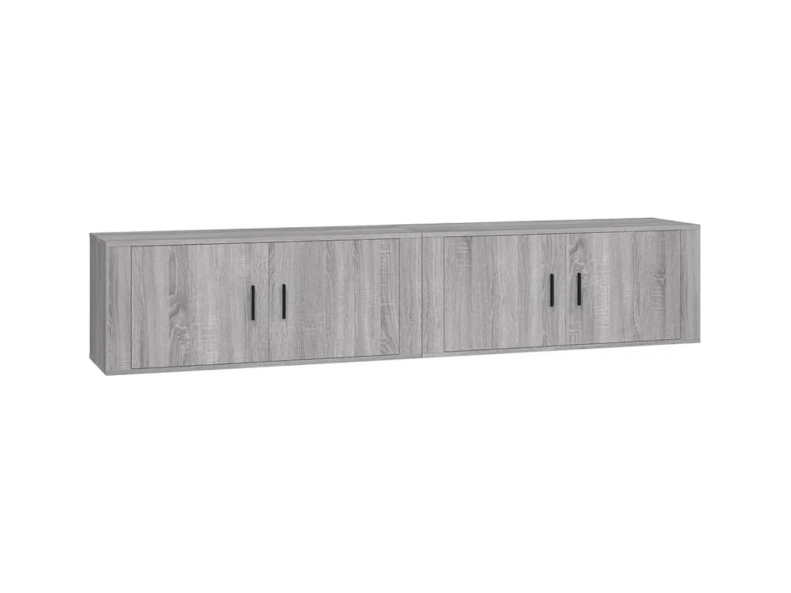 Crofton  Meubles TV muraux 2 pcs sonoma gris 100x34,5x40 cm