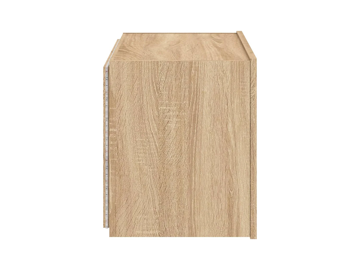 Gerben  Mueble de TV de pared con luces LED roble Sonoma 60x35x41 cm