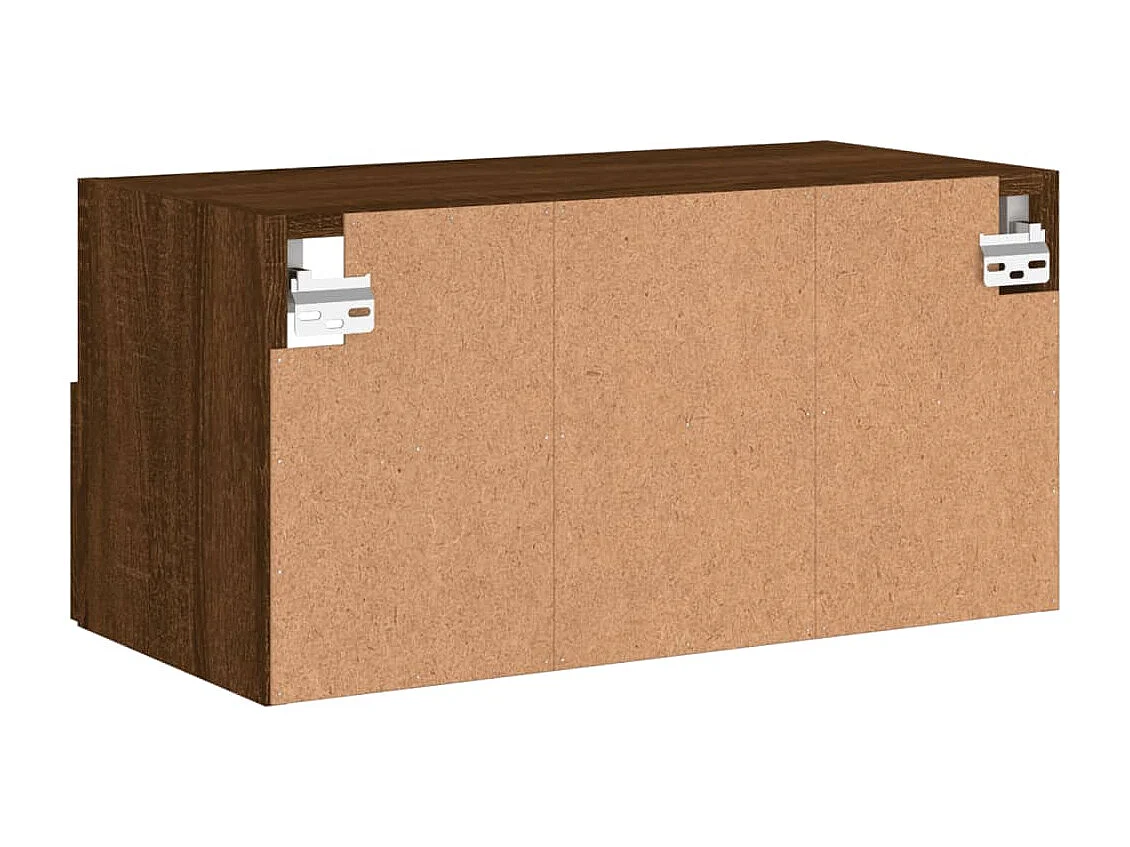 Sil  Tv-wandmeubel 60x30x30 cm bewerkt hout bruin eikenkleur