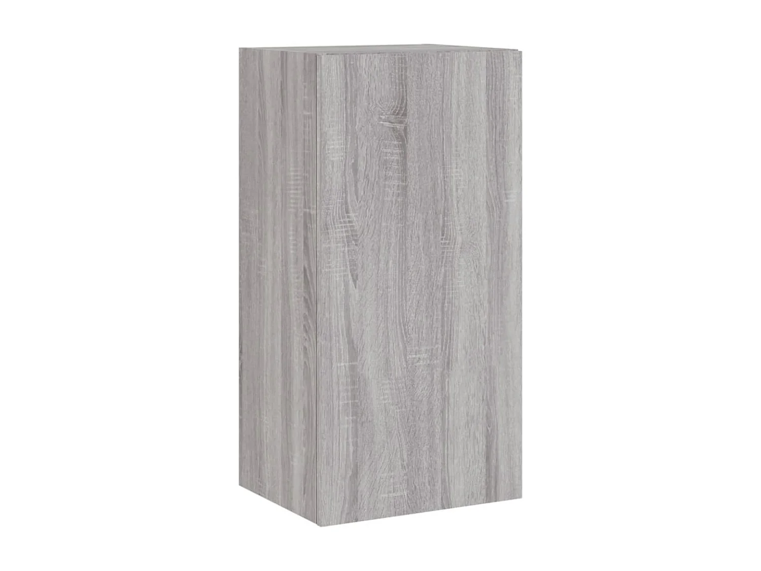 Gerben  Mueble de TV de pared con luces LED gris Sonoma 40,5x35x80 cm