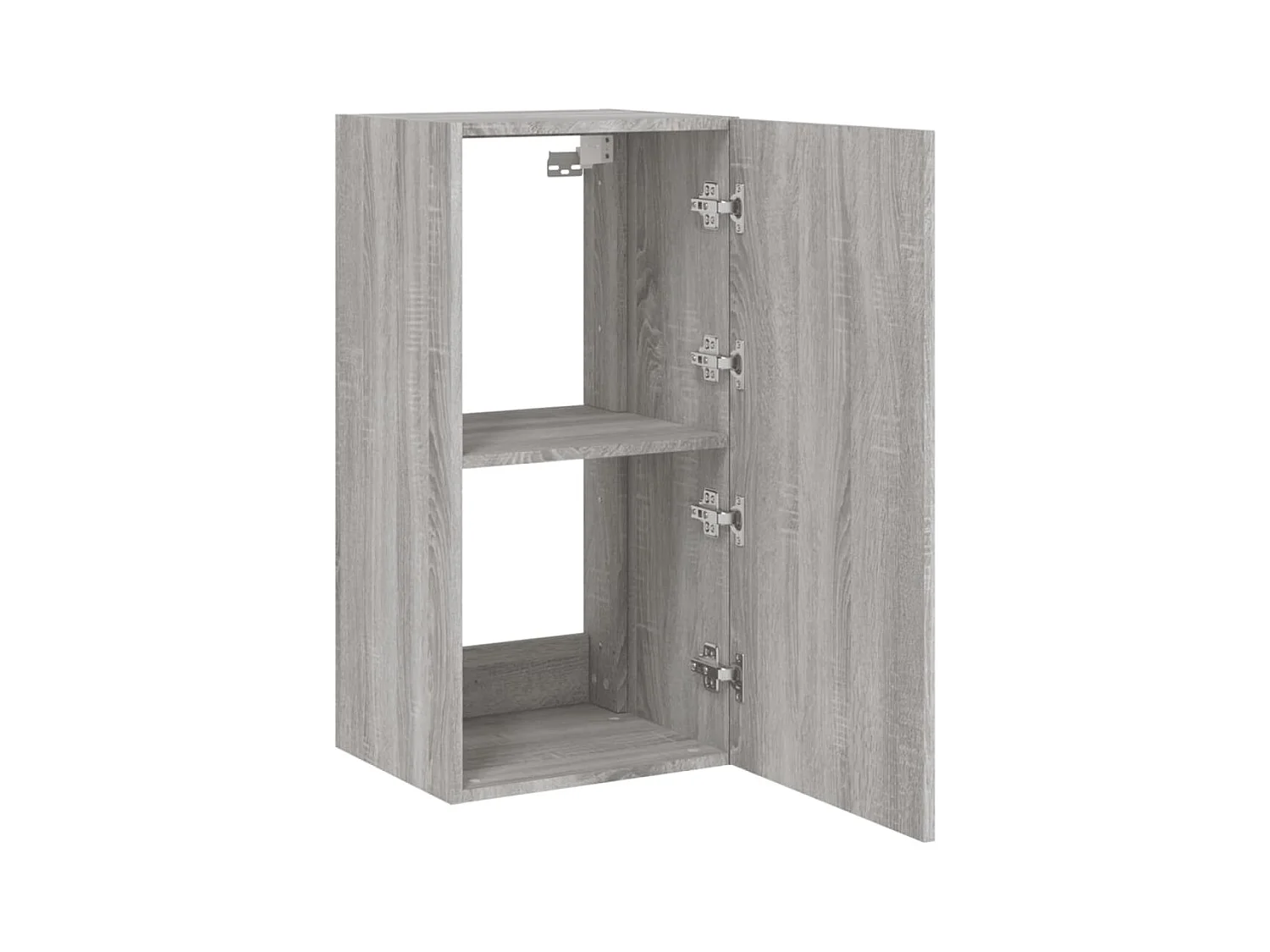 Gerben  Tv-wandmeubel met LED-verlichting 40,5x35x80 cm grijs sonoma