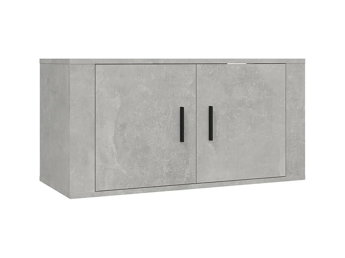 Crofton  Meubles TV muraux 3 pcs gris béton 80x34,5x40 cm